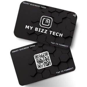 Smart Business Card - Black Hexagon PVC Card