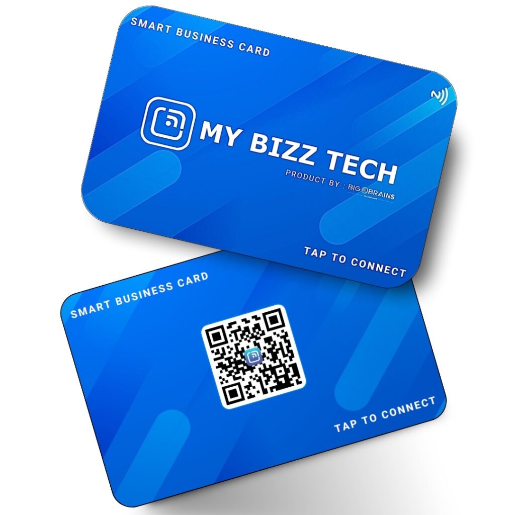 Smart Business Card - Blue Flow PVC Card