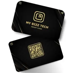 Smart Business Card - Golden Line Checks PVC Card