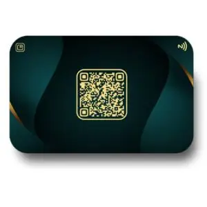 Gradient bubble Back 1 - Smart Business Card