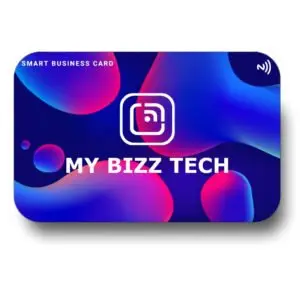 Gradient bubble front - Smart Business Card