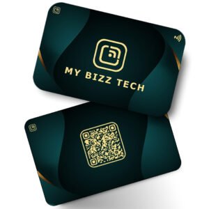 Green Golden Wave product mockup - Smart Business Card