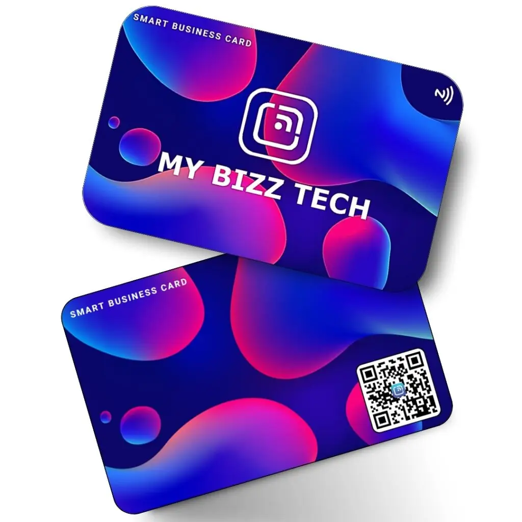 Smart Business Card - Gradient Bubble PVC Card