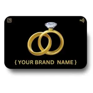 Black Metal Smart Business Card 2 black Metalic Card Front - Smart Business Card