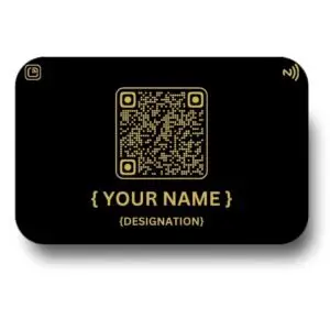 Black Metal Smart Business Card 3 black Metalic Card back - Smart Business Card