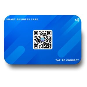 blue flow back - Smart Business Card