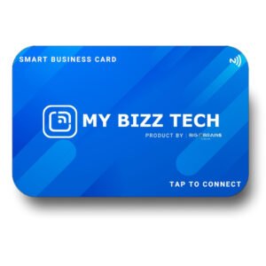 blue flow front - Smart Business Card