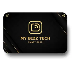 golden line cheks front - Smart Business Card